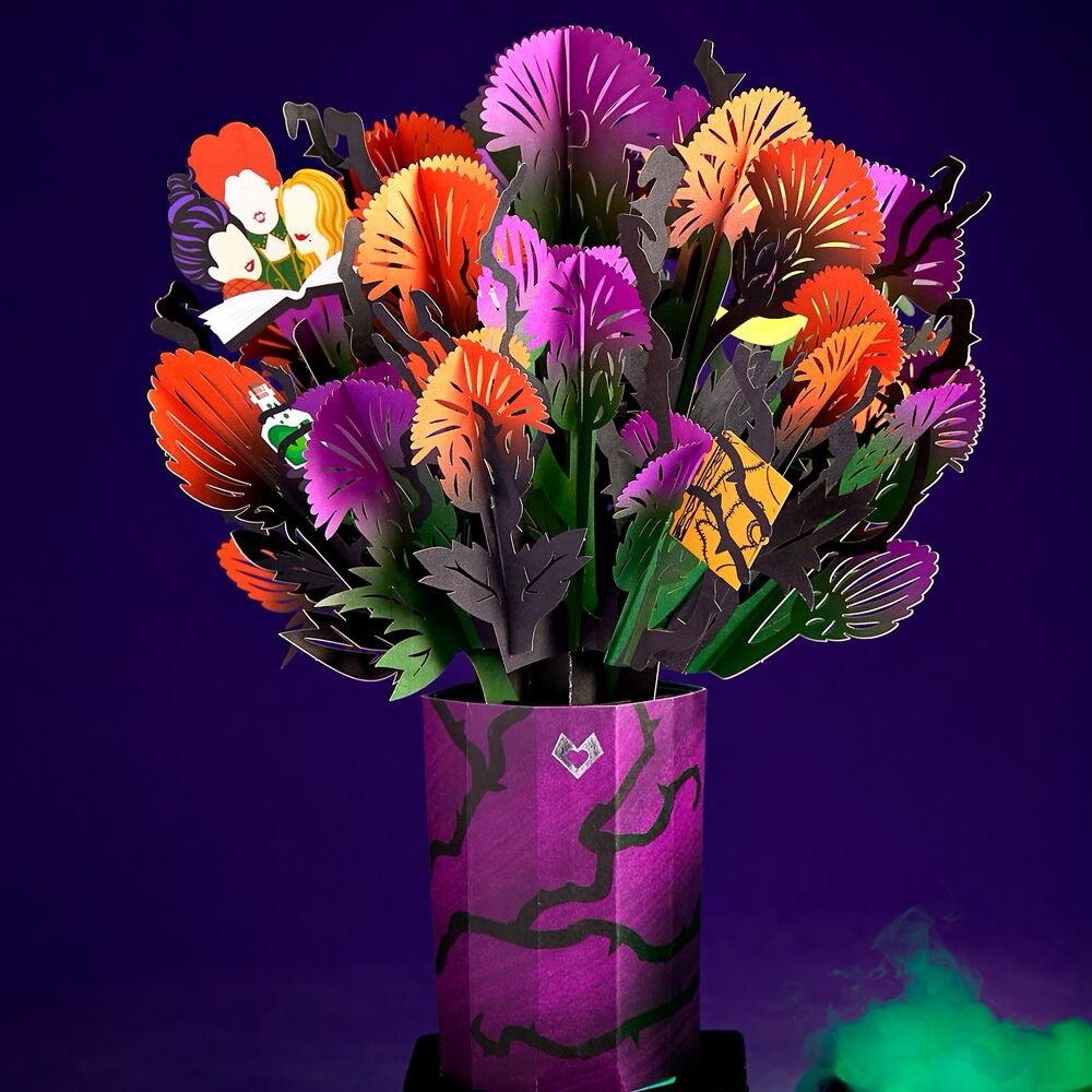 NWT Hocus Pocus- Sanderson Sisters, Disney Lovepop flowers- Spellbinding Bouquet